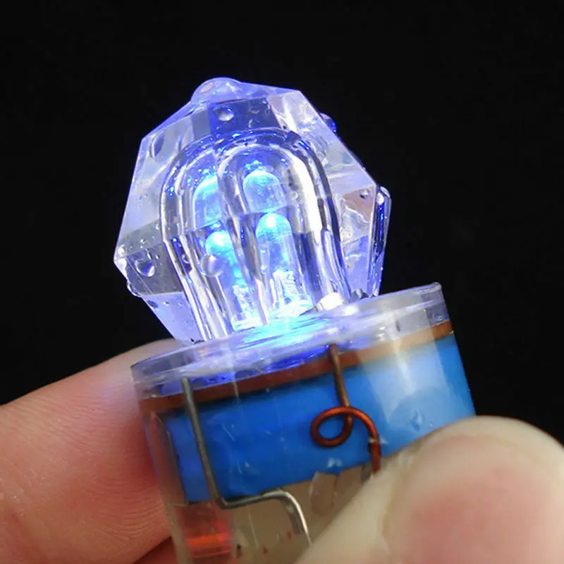5Pcs Led Deep Drop Underwater Diamond Flashing Fishing Light Squid Strobe Bait Lure Fish Light Underwater Fishing Gear