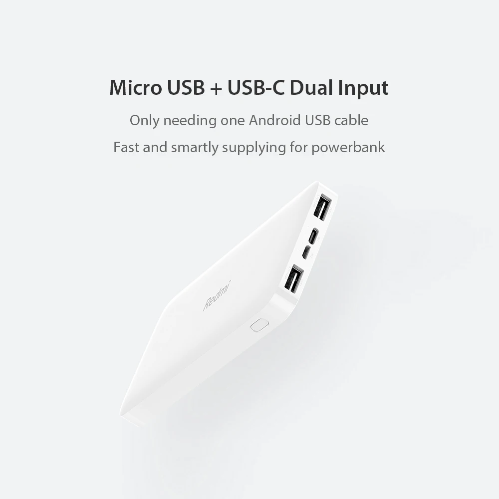 Xiao mi Red mi power Bank 10000 мАч PB100LZM mi power bank 20000 usb type C быстрое зарядное устройство Портативная зарядка повербанк