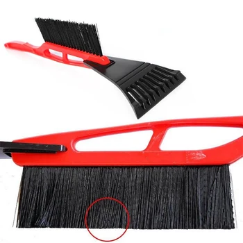 

2-in-1 Car Ice Scraper Snow Remover Shovel Brush Window Windscreen Windshield Deicing Cleaning Scraping Tool
