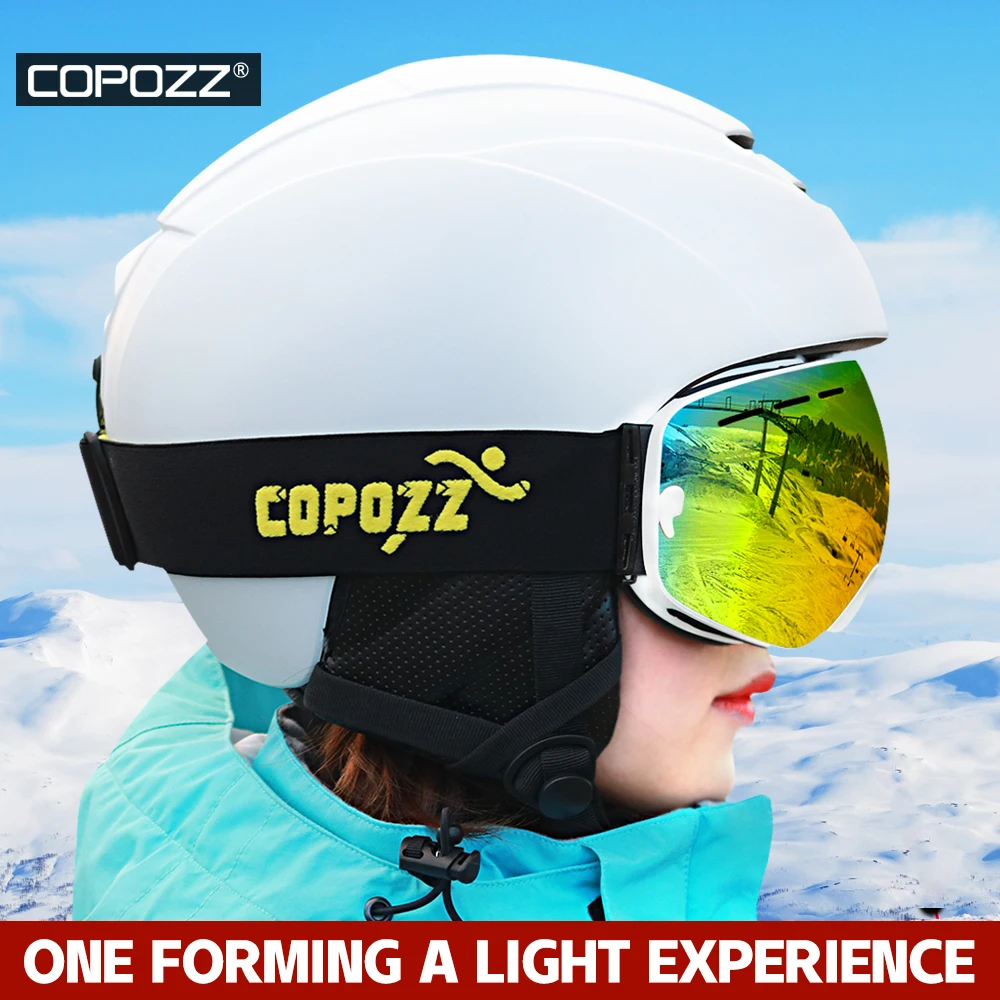 COPOZZ лыжный шлем для мужчин и женщин защитный цельнолитой спортивный скейтборда