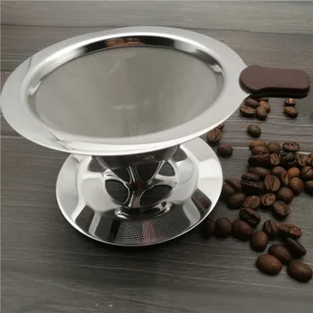 

Stainless Steel Coffee Filter Coffee Maker Parts Strainer Drip Coffee Funnel Metal High Precision Filter with 600 Mesh