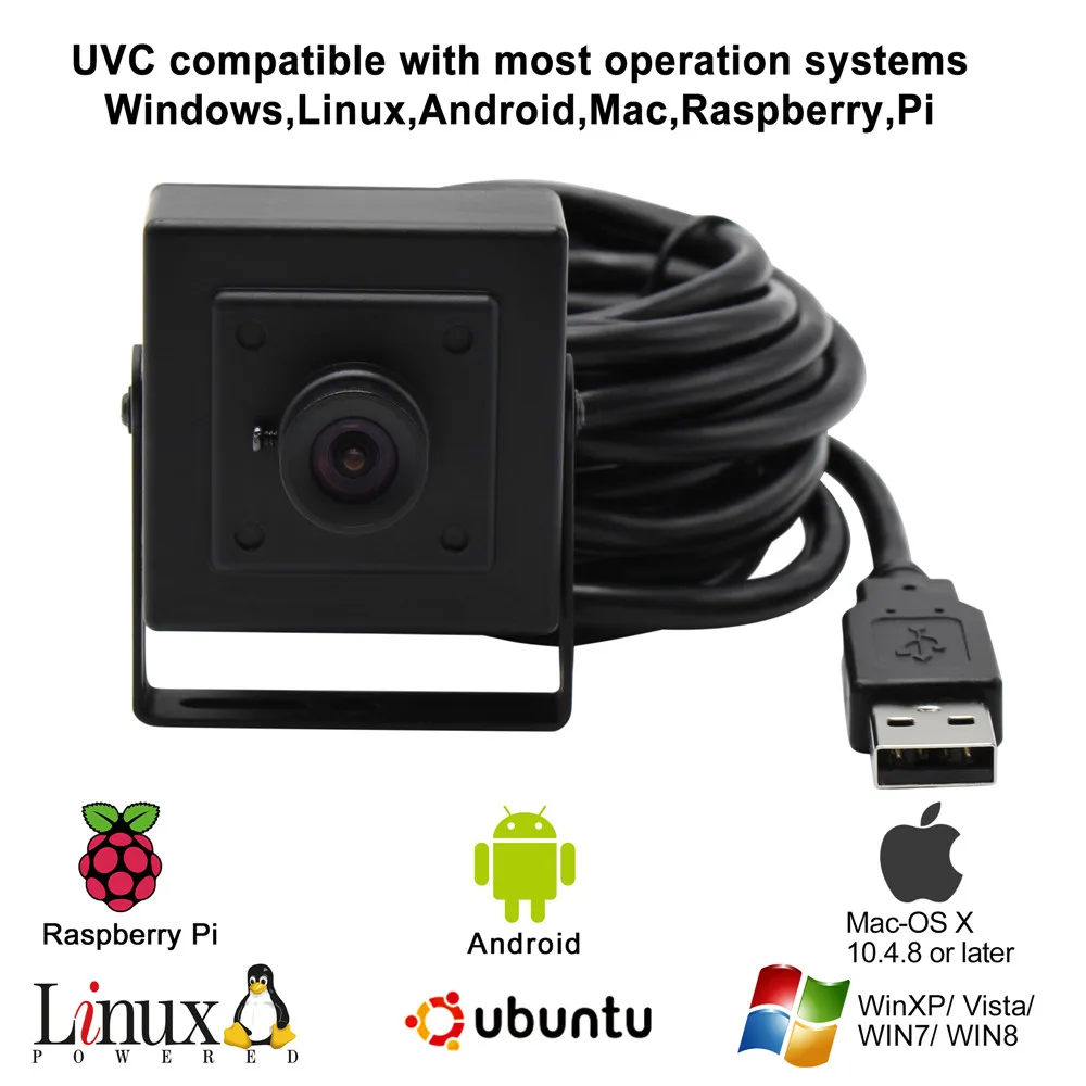 OEM высокое разрешение 5 Мегапикселей Full HD USB камера Aptina сенсор мини микро USB веб-камера без искажений объектива