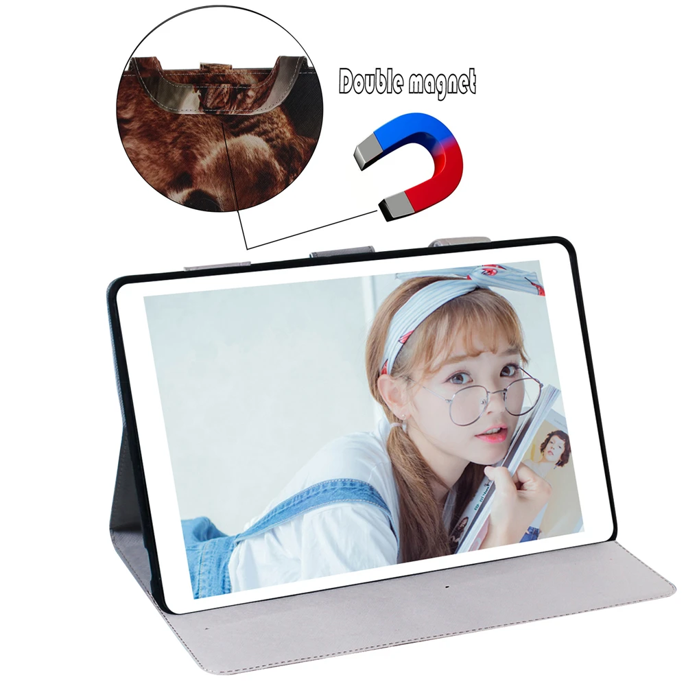 Смарт-чехол для Samsung Galaxy Tab A 8," дюймов S-Pen SM-T290 SM-T295 чехол с принтом кожаный флип-чехол-подставка