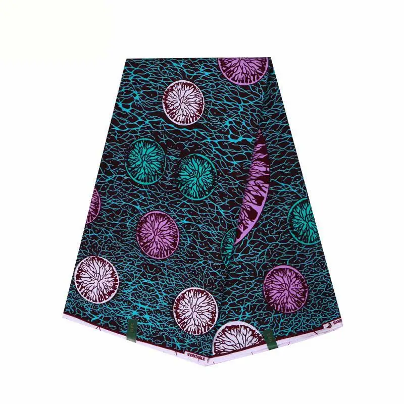 

Ankara wax Real Nigeria Wax Prints Fabric 2020 High Quality 6yard 100% cotton Ghana wax Fabric For Party Dress