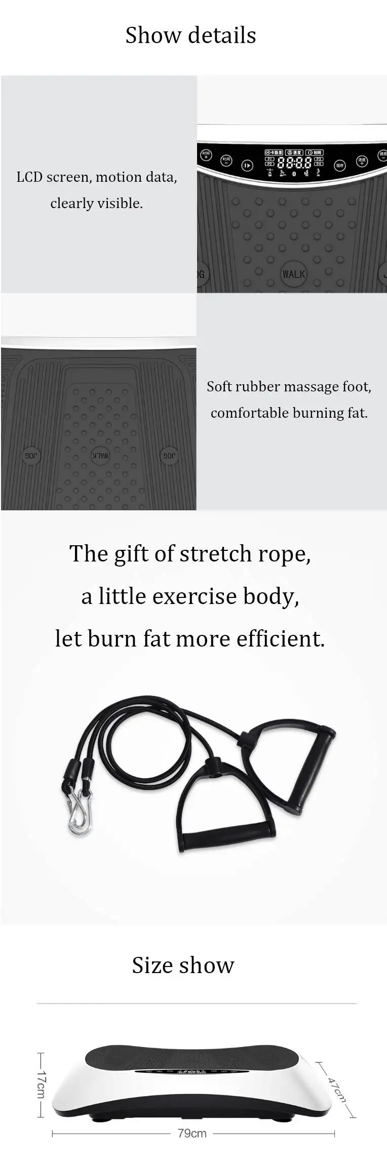 Fat Burning Slimming Machine Body Shaping Massage Equipment Muscle Massager Vibration Board Slimming Weight Loss Device Fitness