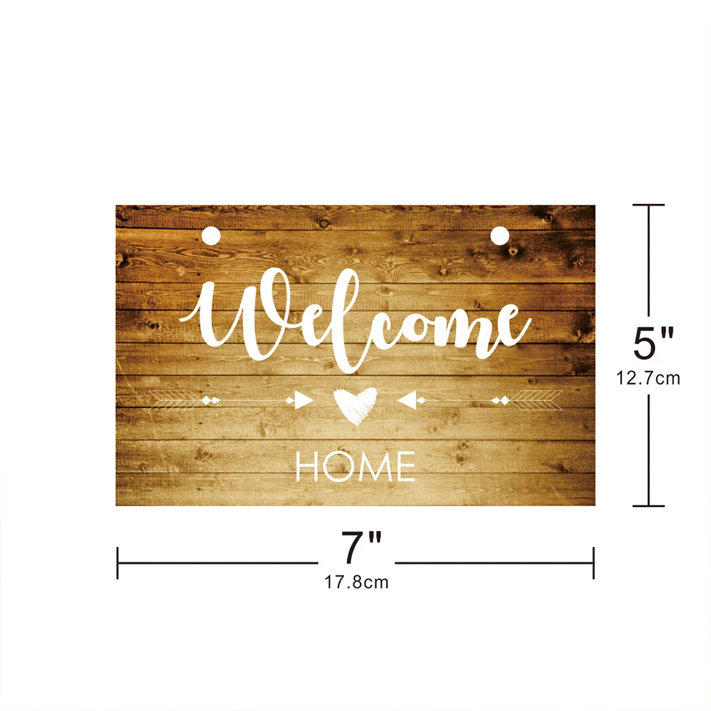 

Добро пожаловать, украшение для дома для нового дома, подвесная вывеска, украшение для дверной стены, 1 шт.