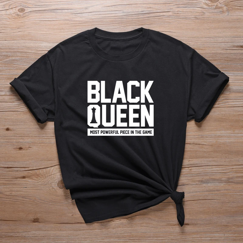 Футболка Черная Queen хипстерская уличная одежда футболки с меланином футболка