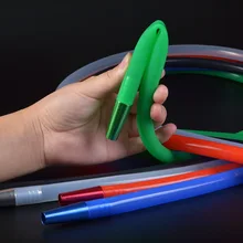 1,8 м углеродный шланг для кальяна, ручка из углеродного волокна, силиконовая трубка, алюминиевые наконечники для рта с пружиной, аксессуары для кальяна