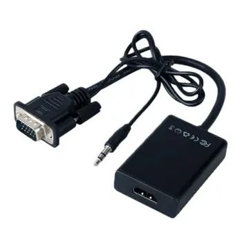 

VGA Male To Hdmi Female Converter Adapter Cable With Audio Output 1080P Vga Hdmi Adapter For Pc Laptop To Hdtv