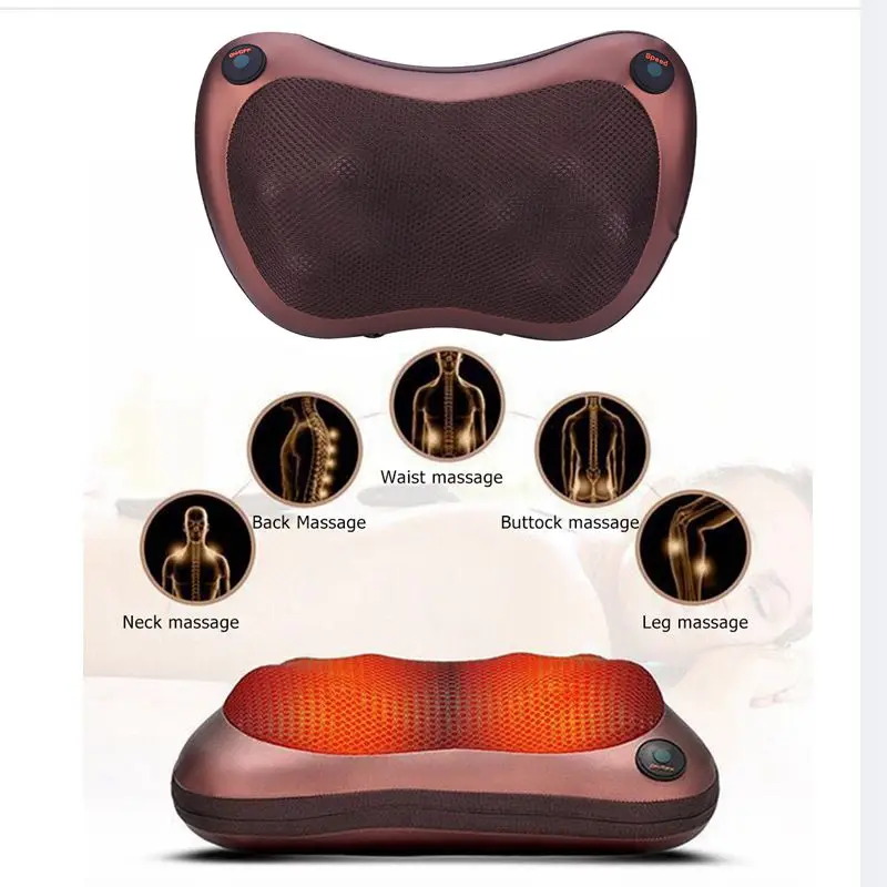 Electric Infrared Neck Massager Cervical Spine Shoulder Back Relax Pillow Neck Massager Home Car Multifunctional Massage Relax
