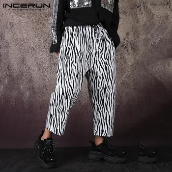 

Men Pants 3D Printed Baggy Streetwear 2020 Personality Pantalon Fashion Elastic Waist Casual Joggers Men Trousers S-5XL INCERUN