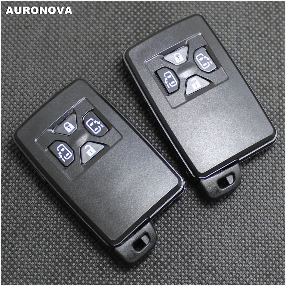 AURONOVA новая Замена ключа без ключа для TOYOTA 4 кнопки дистанционный ключ-брелок от машины чехол