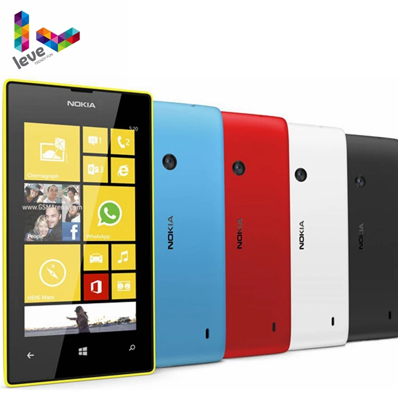 Оригинальный мобильный телефон Nokia Lumia 520 двухъядерный 3G Wi Fi GPS 4 0 дюйма 5 МП 8 ГБ