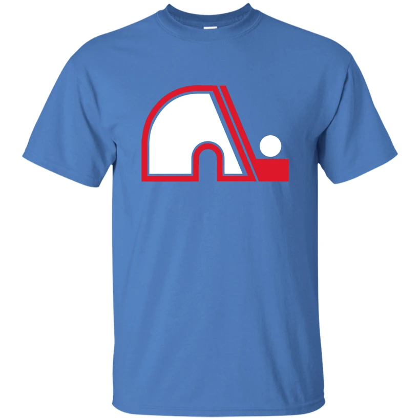 Quebec Nordiques Retro Hockey Jersey Logo IHL 1970's Seventies. Fitness Slim Male Casual Fashion Tee Shirt | Мужская одежда