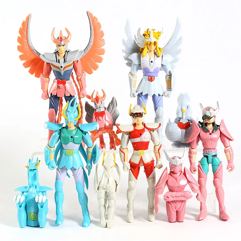 

Saint Seiya Hyoga Shun Shiryu Ikki PVC Action Figures Collectible Model Toys 10pcs/set