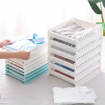 

Creative Shirts Sweaters Tray Stackable Ventilated Drawer Style Organizer Space Separation Tool
