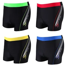 Купальный костюм для мальчиков; быстросохнущие плавки; цвет желтый, красный, синий; нейлоновые детские шорты; очень эластичный купальник