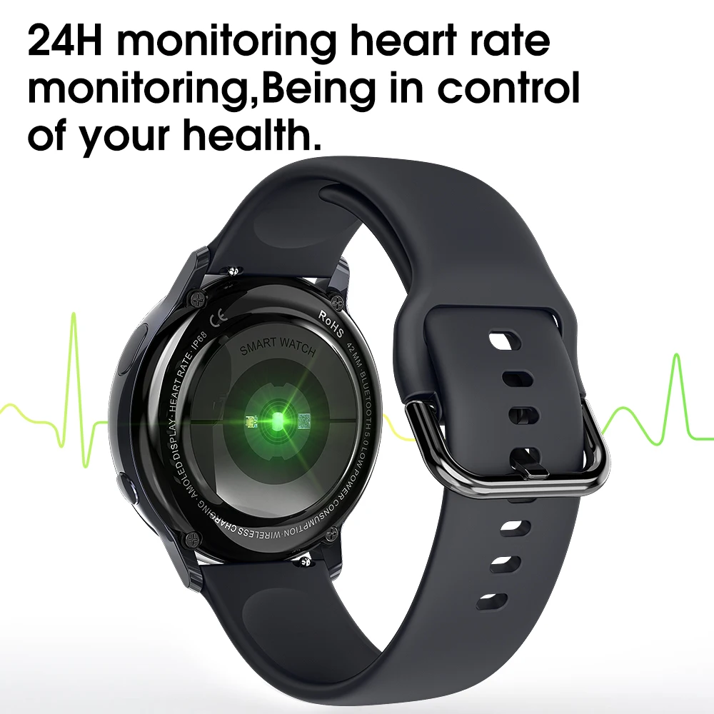 US $25.99 SG2 Full Touch Amoled 390390 HD Screen ECG Smart Watch Men Wireless Charing IP68 Waterproof Heart Rate BT 51 Smartwatch PK GT2
