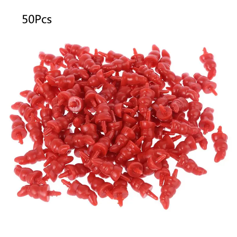 50pcs 12x23mm Plastic DIY Santa Claus Snowman Nose for Handmade Craft Children Kids Toy Christmas Decor