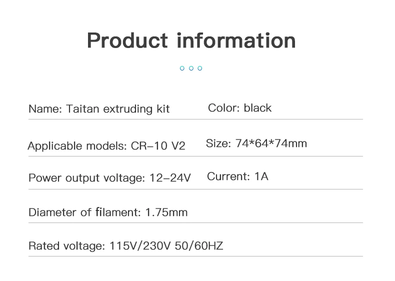 CREALITY 3D Ender-3 V2 Printer Original High Strengh Parts Genuine E3D Titan Direct Drive Bowden Extruder Kit With Stepper Motor head thermal printer