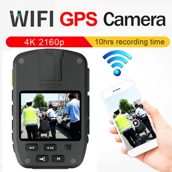 

4k 2K 1440p 1296p 1080P WIFI GPS 1296P HD Police Body Camera Worn Cam 2 Inch Display Night Vision video Voice recorder