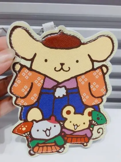 Мода Cinnamoroll Melody аниме плюшевый держатель для карт PU мультфильм Кредитные ID Сумки монета автобус карта кошелек девушки подарки на день рождения Новинка - Цвет: Хаки