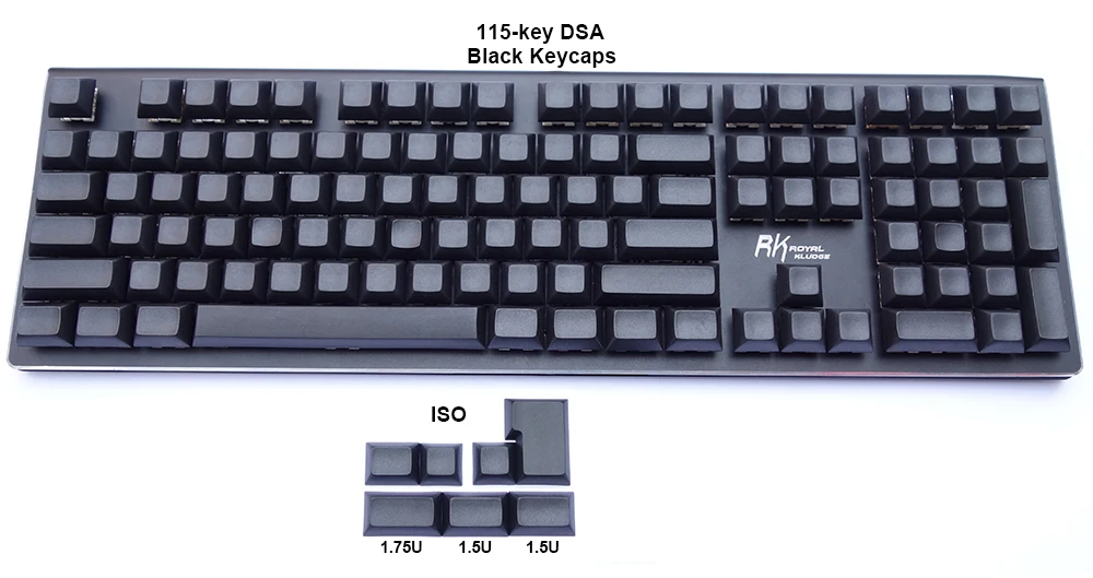 NPKC толстые PBT пустые DSA брелки ANSI ISO 115-key для Cherry MX переключатели механической клавиатуры