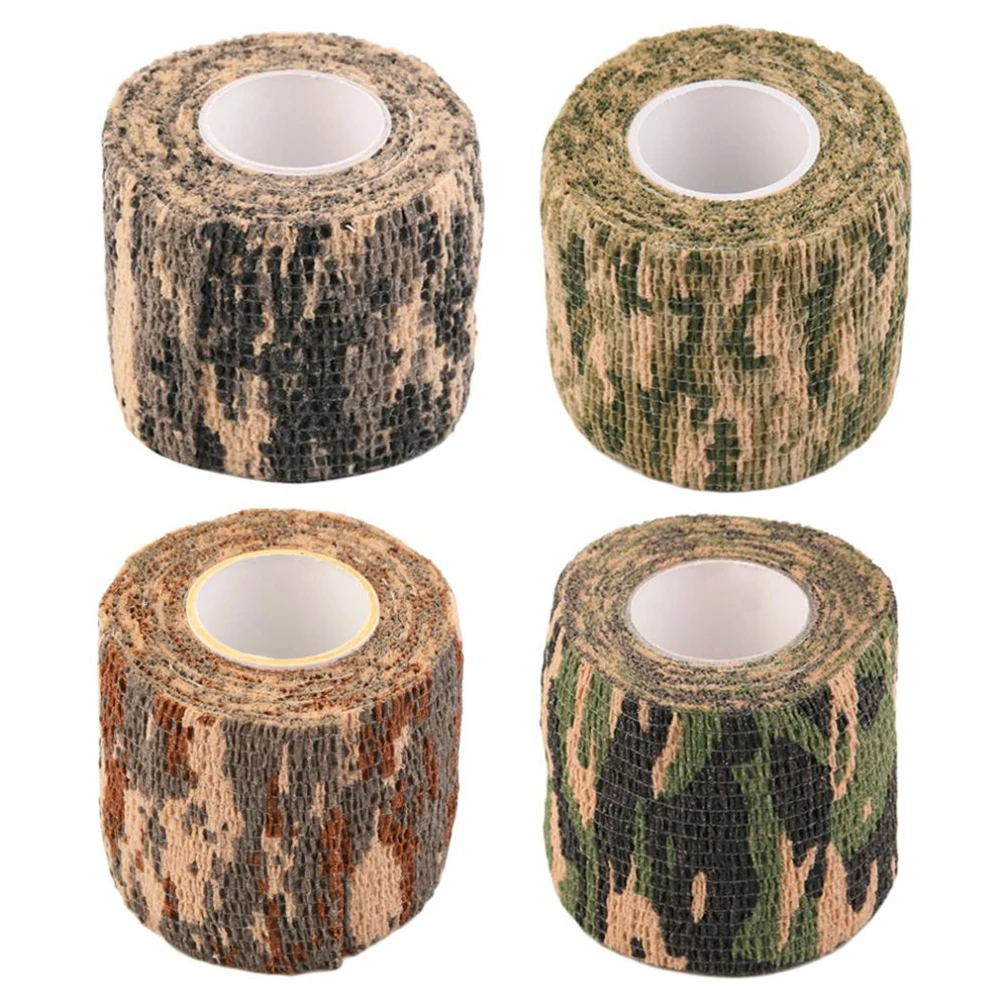 

5cmx4.5m Army Camo Outdoor Hiking Hunting Shooting Blind Wrap Camouflage Stealth Tape Waterproof Wrap Durable HOT Droship