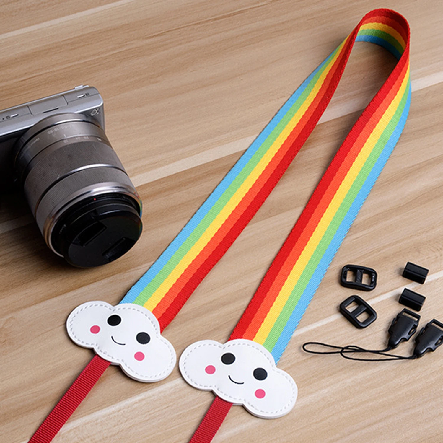 Besegad Universal Cute Cartoon Camera Shoulder Neck Strap Belt Lanyard for Canon Nikon Sony Fujifilm Instax Mini 9 8 8