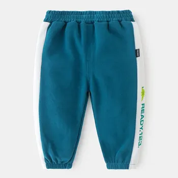 

Boys Casual Pants Korean Style Sports Pants Blue Toddler Baby Casual Trouses Kids Clothes for 1 2 3 4 5 6 7 Years Old OBP205013