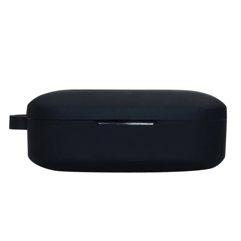 B-black JINSERTA, мягкий силиконовый чехол для QCY, T5, TWS, гарнитура, защитный чехол с карабином для QCY, T5, Bluetooth, наушники, зарядная коробка - Цвет: B-black