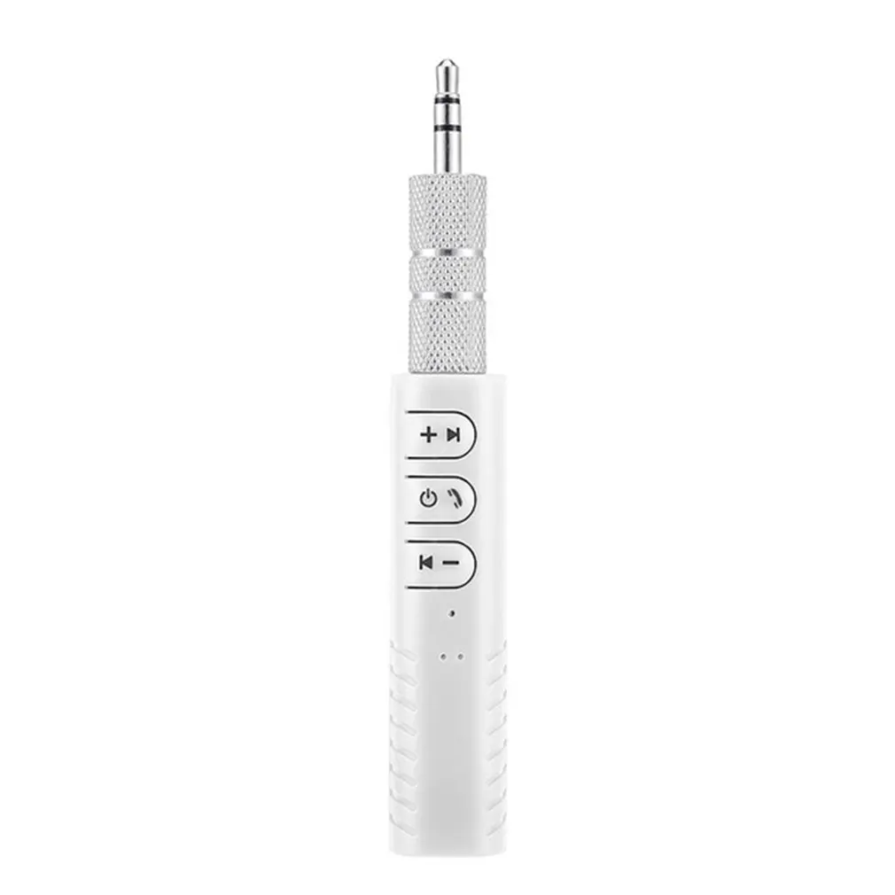 Лидер продаж Bluetooth приемник автомобильный Bluetooth AUX 3,5 мм музыка Bluetooth аудио приемник для гарнитуры вызов автомобильный передатчик Авто адаптер - Цвет: Белый