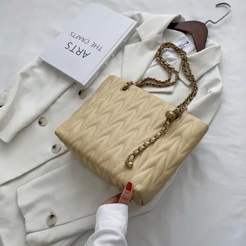 

Exquisite Stitching Shoulder Bags Daily Female Bag Pure Color All-match Messenger Bag 2020 New Handbags Women Bags Designer