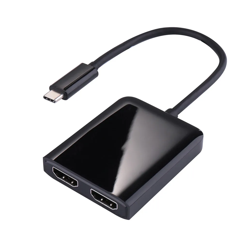 

Ouhaobin USB C Hub Adapter Type C 3.1 to DP HDMI Adapter Type-C Cable Dual Display Port Hub Converters