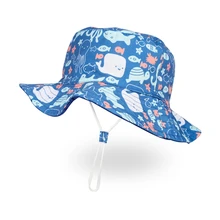 Детские шапки Детская граффити Рыбацкая шляпа милый мальчик и девочка плоский топ водонепроницаемый складной бассейн Кепка на сезон весна-лето уличная Солнечная шляпка для отдыха