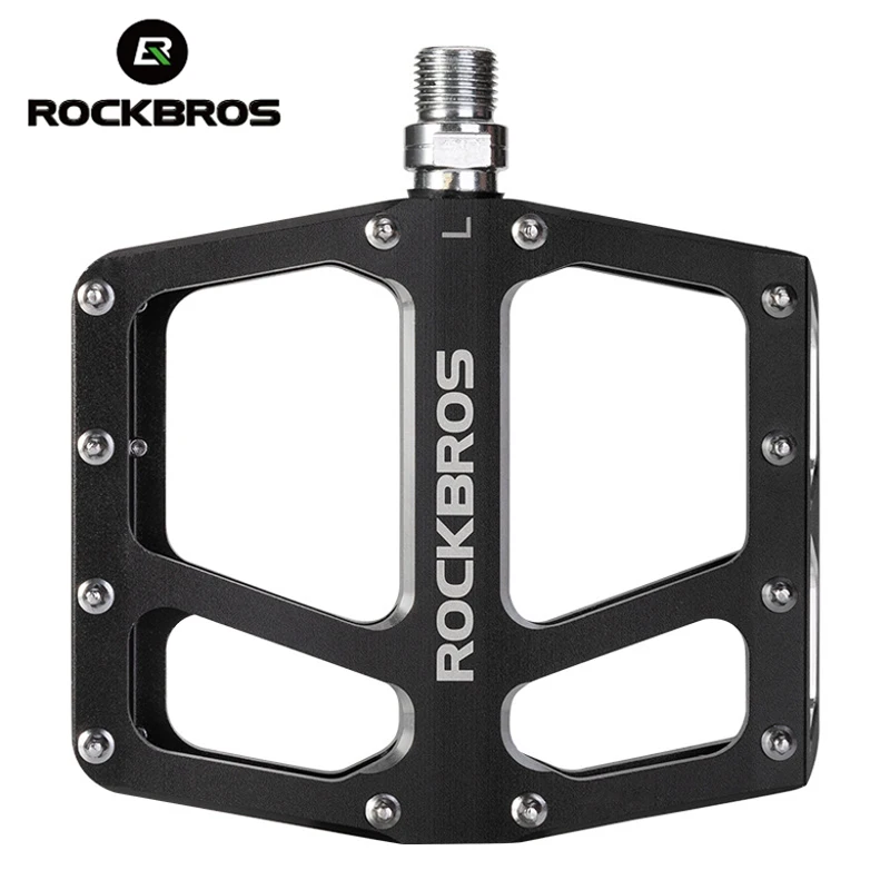 

ROCKBROS Bicycle Pedals Aluminum Alloy BMX MTB Road Flat Pedals Sealed Bearing Mountain Cycling Footrest Parts Bike Accessories
