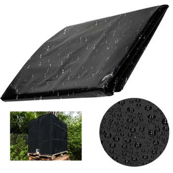 

210D Cloth Water Tank Container Black Cover Outdoor Waterproof Windproof Sun Protective Hood Plant Protection