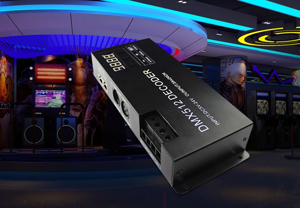DMX 512 декодер светодиодный контроллер 24 канала* 3A для светодиодной полосы света DC5V-24V