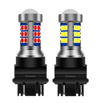 

2PCS New T25 3157 P27/7W Super Bright 3030 LED Car Tail Brake Bulb Daytime Running Light Turn Signal 3156 P27W Auto Reverse Lamp