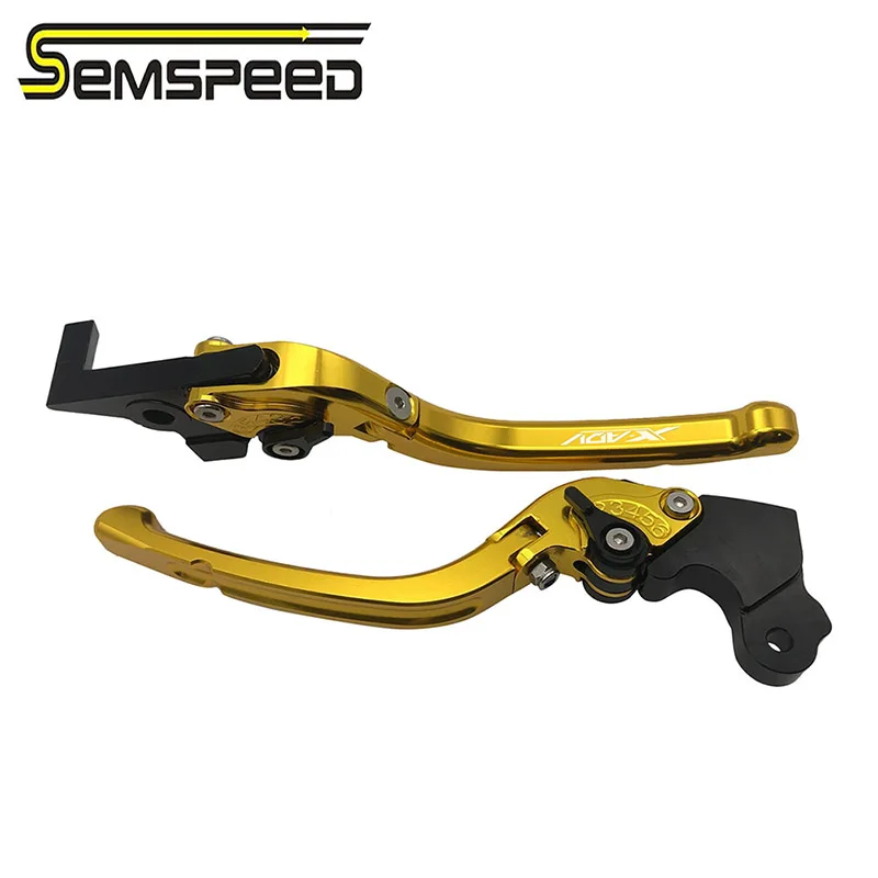 Semspeed тормозной рычаг сцепления аксессуары для мотоциклов складной регулируемый тормозной рычаг s для Honda X-adv 750 ADV 750 - Цвет: Золотой
