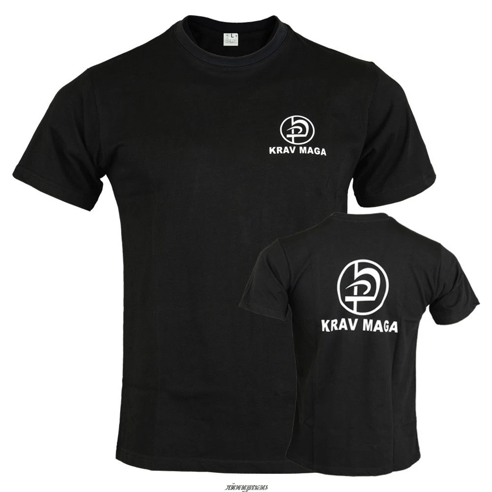 Krav Maga футболка черный топ военные повседневные хлопковые Пользовательские топы Футболка черный Азия размер Новые поступления