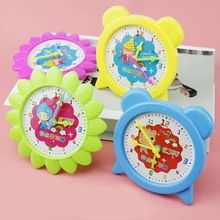 Хорошее качество, Обучающие часы Монтессори, учительские часы, 4 дюйма, 12/24 часа, детские развивающие игрушки, подарок для ребенка