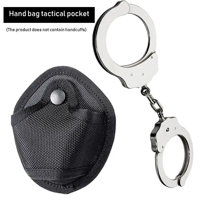 Handcuffs Cover Durable Nylon Black Storage Bag Waist Outdoors
