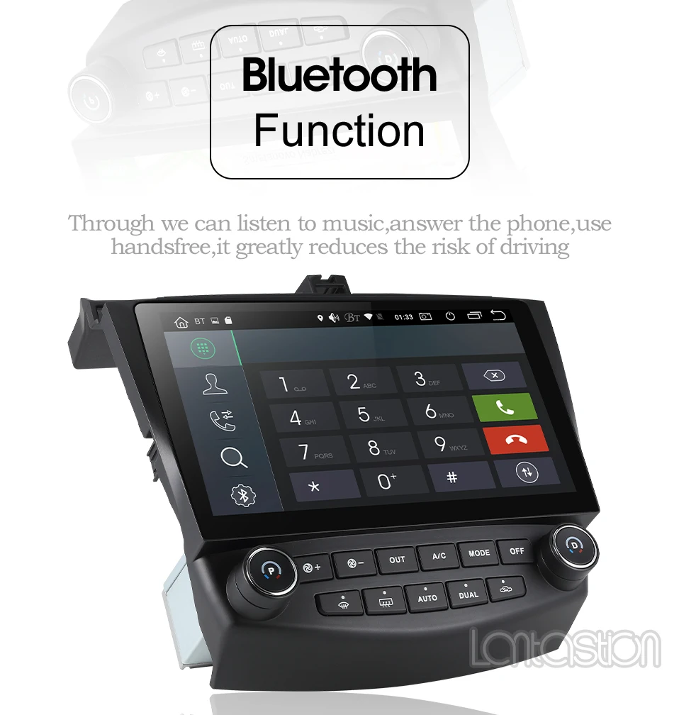 Excellent DSP 2+32Gandroid 9.0 car dvd gps navigation player for Honda Accord 7 2003-2007 car radio video player gps navigation car stereo 5