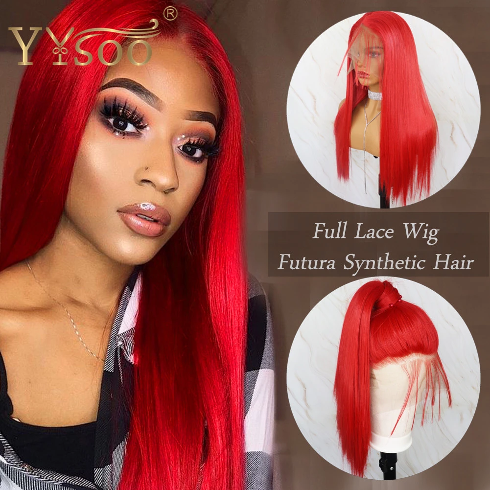 Yysoo Long Red Silky Straight Synthetic Full Lace Wigs For Women Japan Futura Heat Resistant Fiber Ponytail Wig With Baby Hair Synthetic None Lace Wigs Aliexpress Yysoo Long Red Silky Straight Synthetic Full Lace Wigs For Women Japan Futura Heat Resistant Fiber Ponytail Wig With Baby Hair Synthetic None Lace Wigs Aliexpress