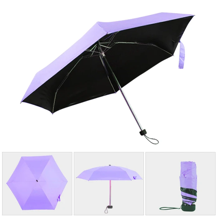 Супер компактный зонт с карманами, защита от солнца, защита от ультрафиолета, 5 складов, ветрозащитный зонт для путешествий, DAG