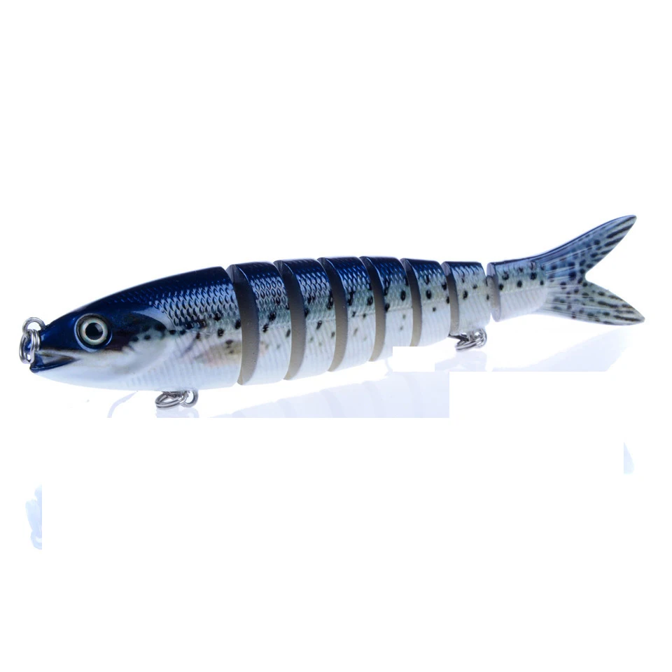 12cm / 19g new swimming layer 8 section trout Fishing lure Artificial simulation fishing food fishing gun