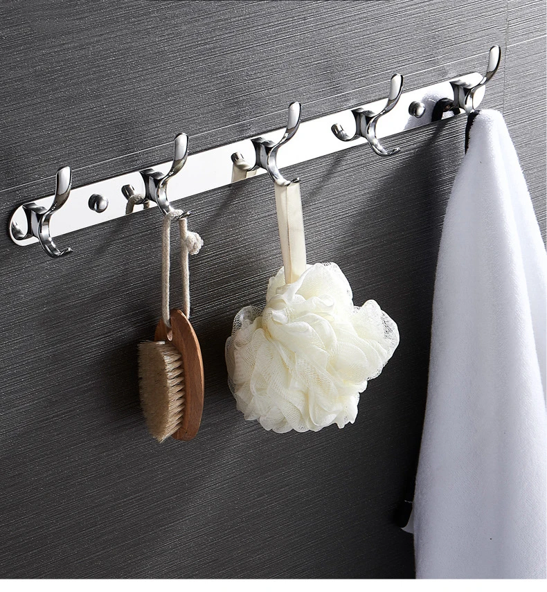 Крючок-вешалка настенный для ванной комнаты из нержавеющей стали, прочная паста, полки для шляп, вешалка для полотенец для душа, дверные вешалки для спальни