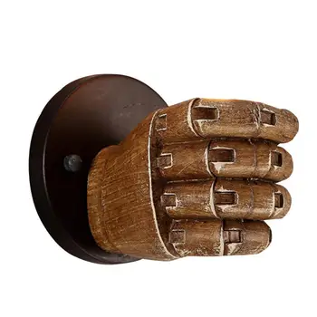 

1Pc Right/Left Hand Wall Lamp Industrial Style Decoration Excluding Vintage E27 Interface Non-toxic Light Resin Bulb Screw E0V6