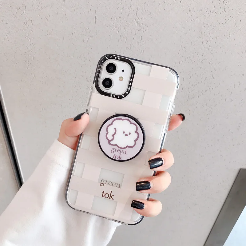 Чехол-подставка с изображением милого льва Для iPhone 11 Pro Max, прозрачный мягкий силиконовый чехол для iPhone X, XR, XS, MAX, 7, 8 Plus, чехол - Цвет: Case with Holder2